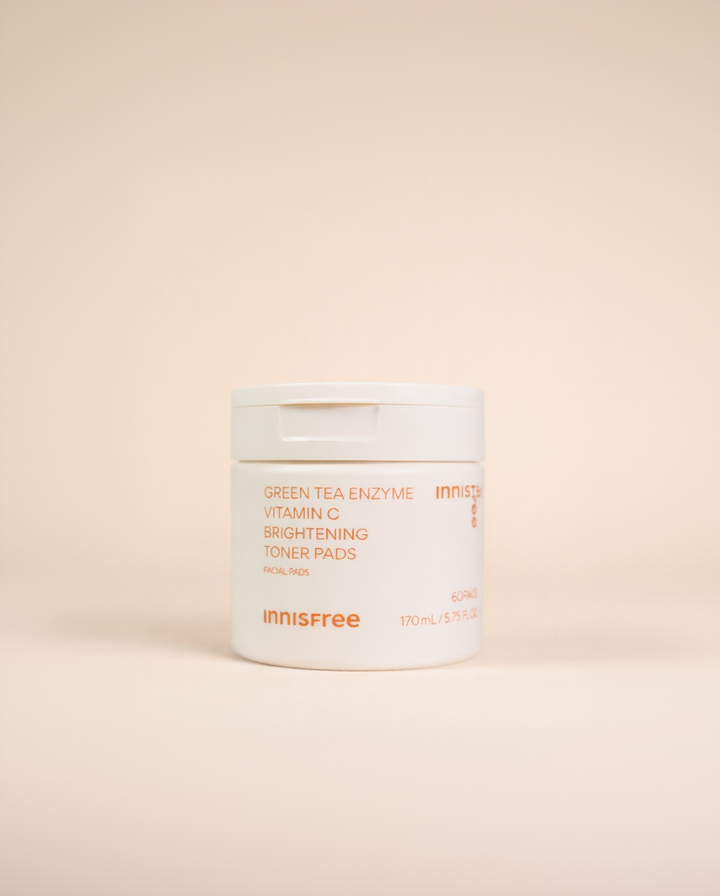 Pads Clareadores com Vitamina C + Enzima de Chá Verde – Innisfree